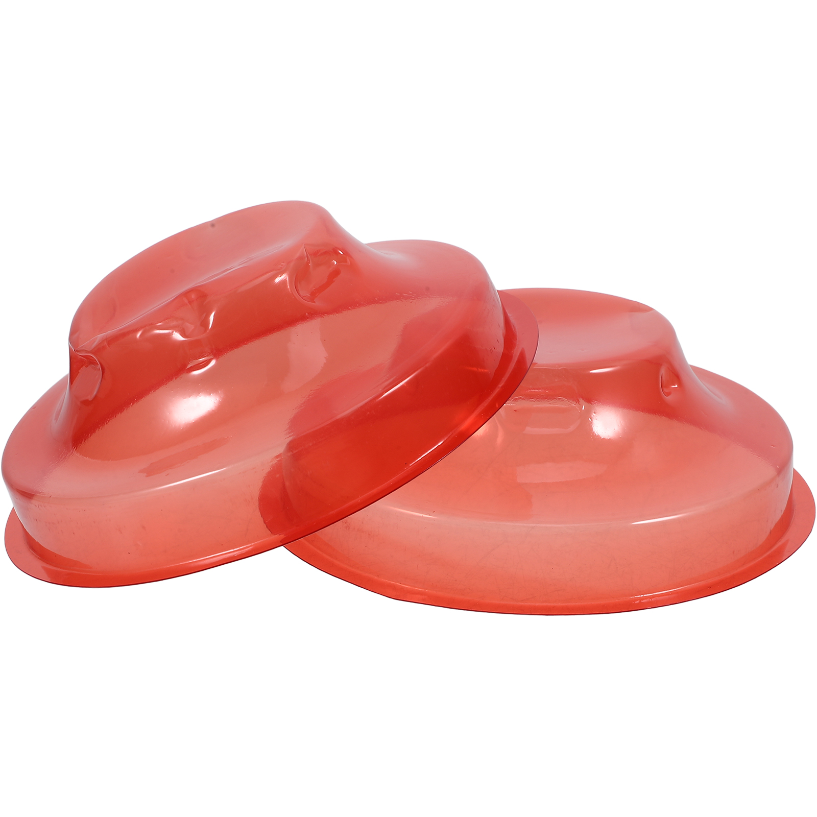 2 Pcs Thermostat Dust Cover Alarm Toaster Smoke Covers Orange for Cooking Guard Replacement