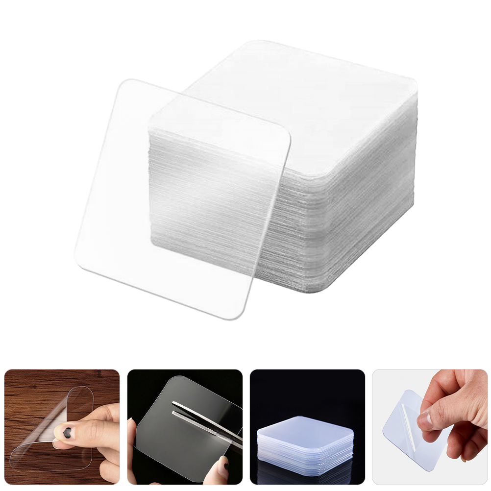 120 Pcs Double Sided Tape Transparent Glue Stickers Clear Adhesive Hanging Pictures Mounting Sticky