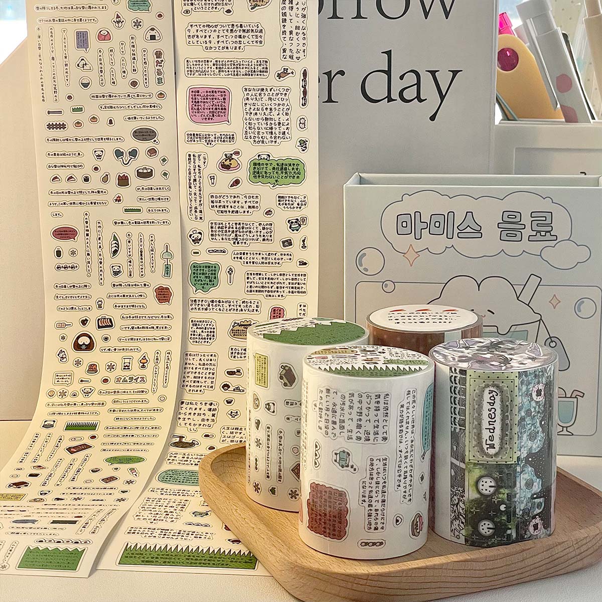Versatile Alphabet Stickers Ins Aesthetic Scrapbook Sticker Tapes Journal Collage Japanese Kawaii Decor Supplies