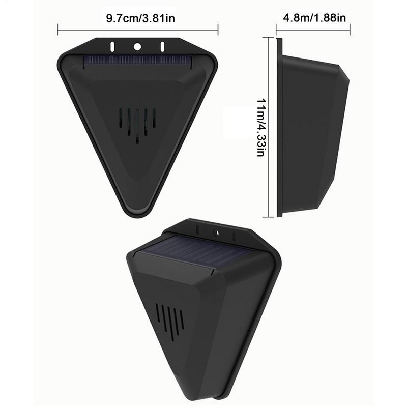 Solar Alarm Bird Repeller Animal Repellent Outdoor Drive Away Wild Animals Waterproof Alarm Security Protection Garden Farm