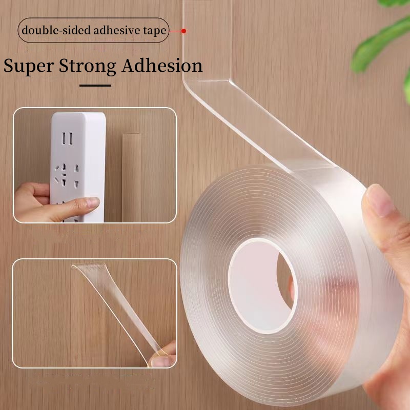 3/5/10m Double-sided Nano Adhesive Tape Strong Transparent Fixed Sticky Waterproof Magic Adhesive Tape