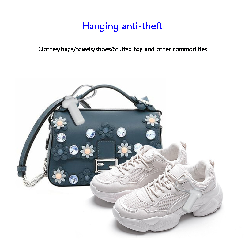 Acoustic Magnetic Anti-theft Buckle Supermarket Small Hammer Sound Magnetic Hanging Rope ABS Plastic Hard Label