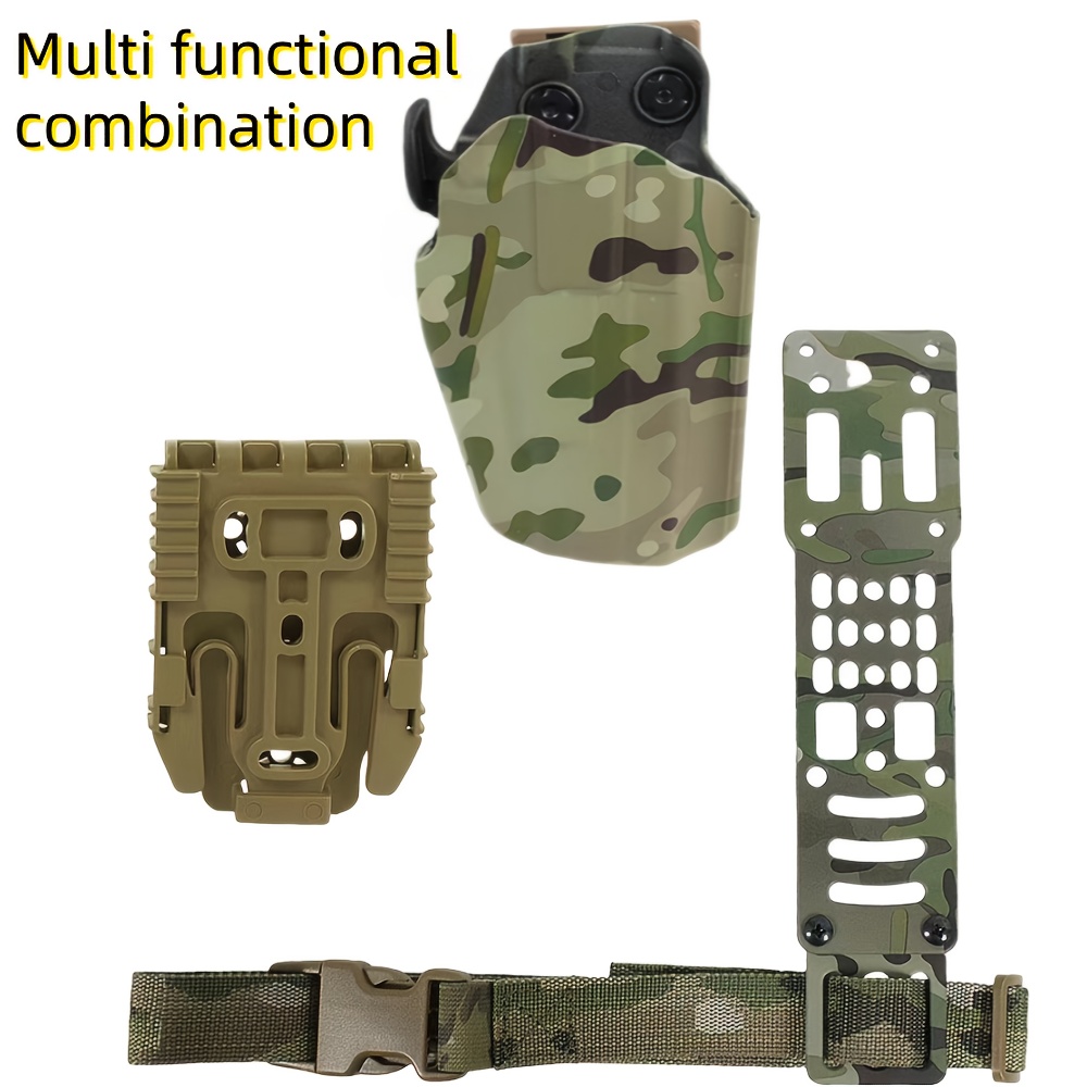 Tactical Quick-Draw Sheath For Glock Multi-Model Compatibility Ambidextrous Snap Closure Ideal For Outdoor Sports & Activities