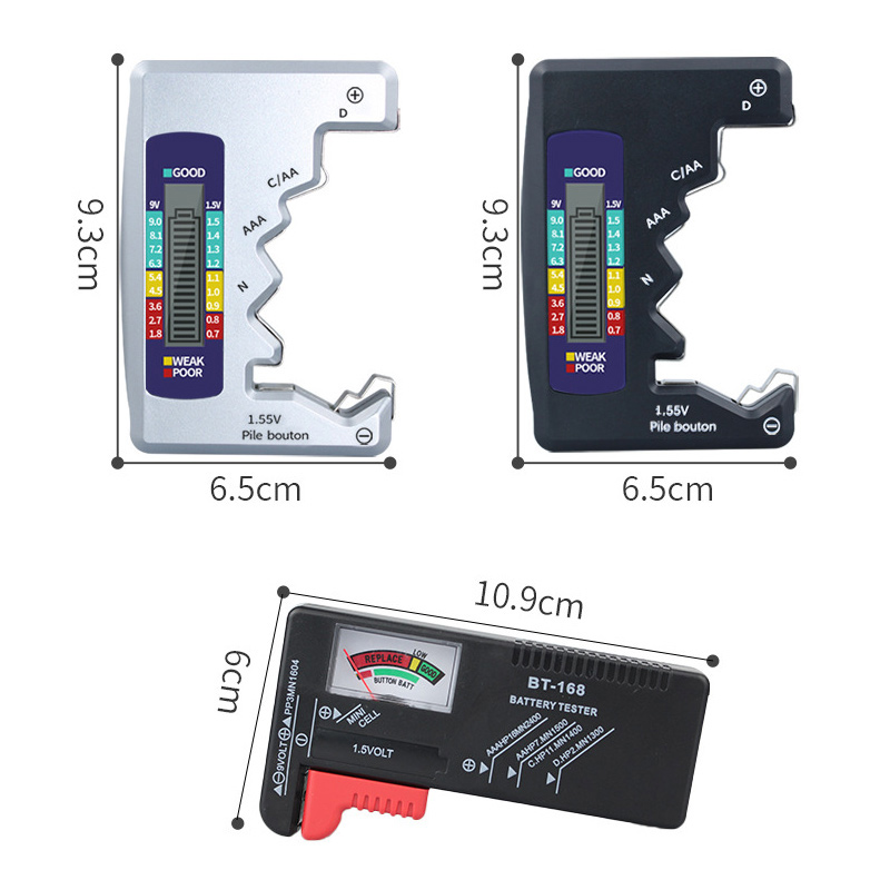 Support Multiple Batteries Tester LCD Display High Accuracy Battery Power Fast Detector