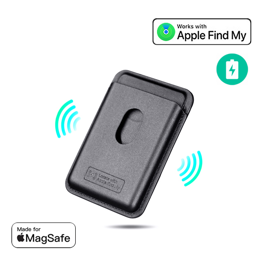 magsafe wallet find my built-in find my location wallet tracker tag for iPhone 12/13/14/15/16/17 with wireless rechargeable