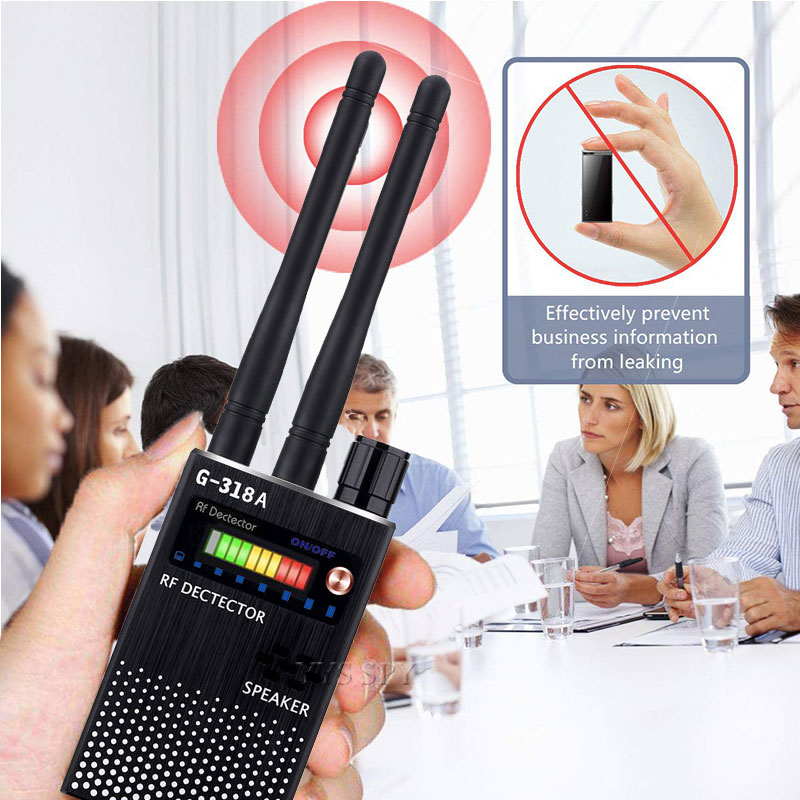 Multi-function Anti-spy Detector Camera GSM Audio Listen Bug Finder GPS Signal Lens RF Tracker Detects Wireless Scanner Gadgets