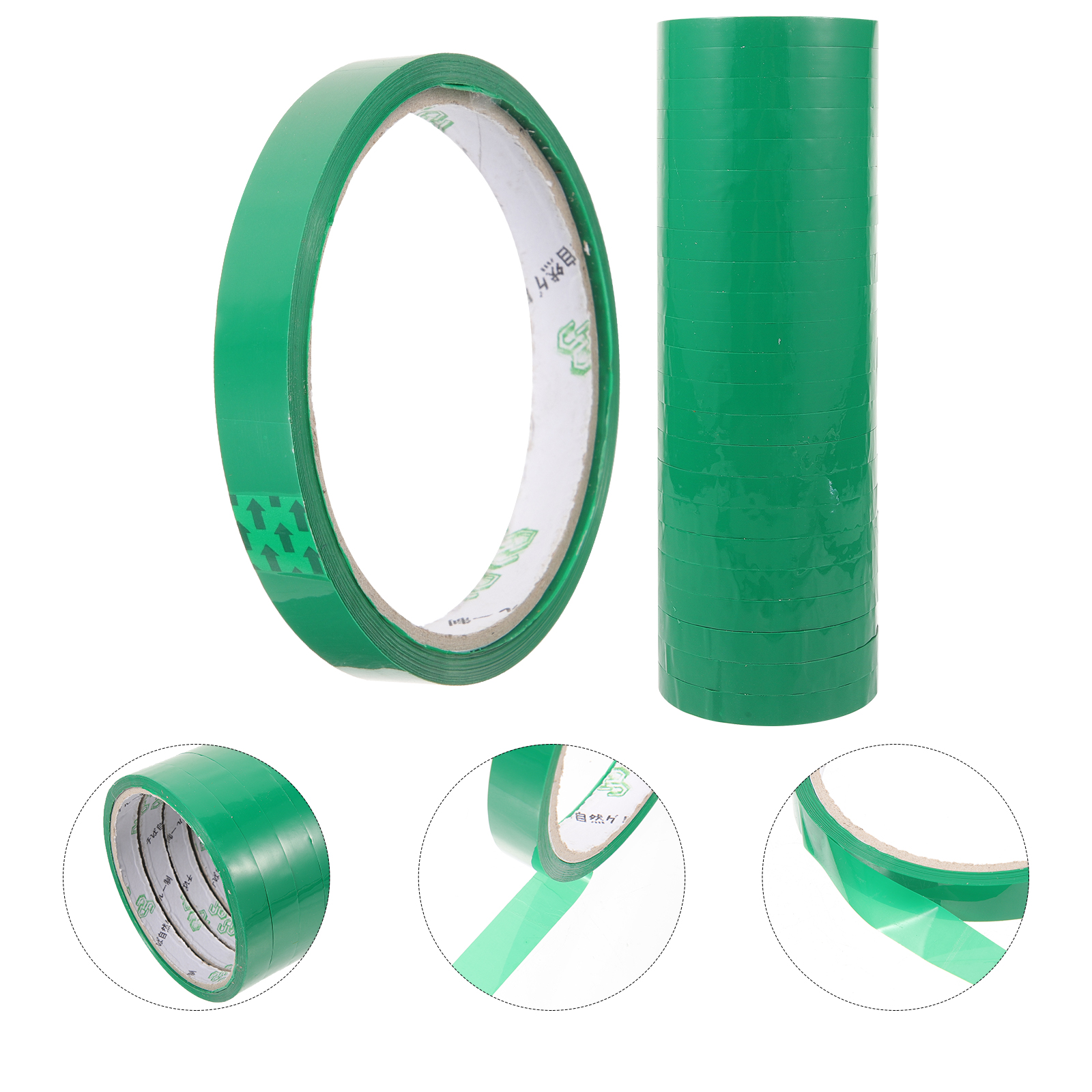 24 Rolls Closure Pockets Bundle Vegetable Tape Bag Sealer or Wrapping Packaging Refill