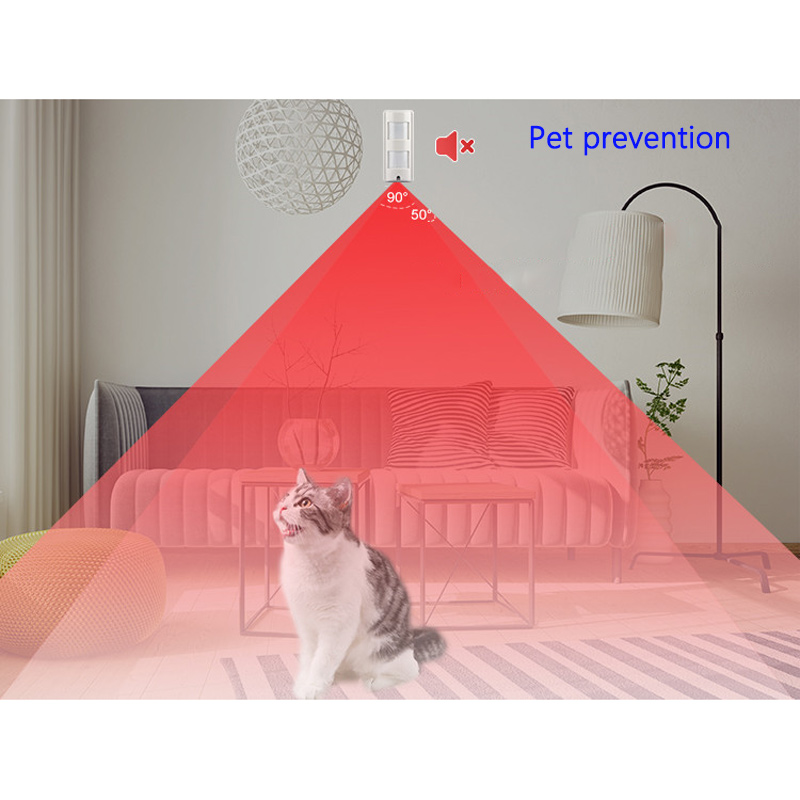 Waterproof IP65 Anti-theft Anti Pet Alarm Probe Outdoor Infrared Motion Sensor Wired Dual Detection Anti-visible Light Detector