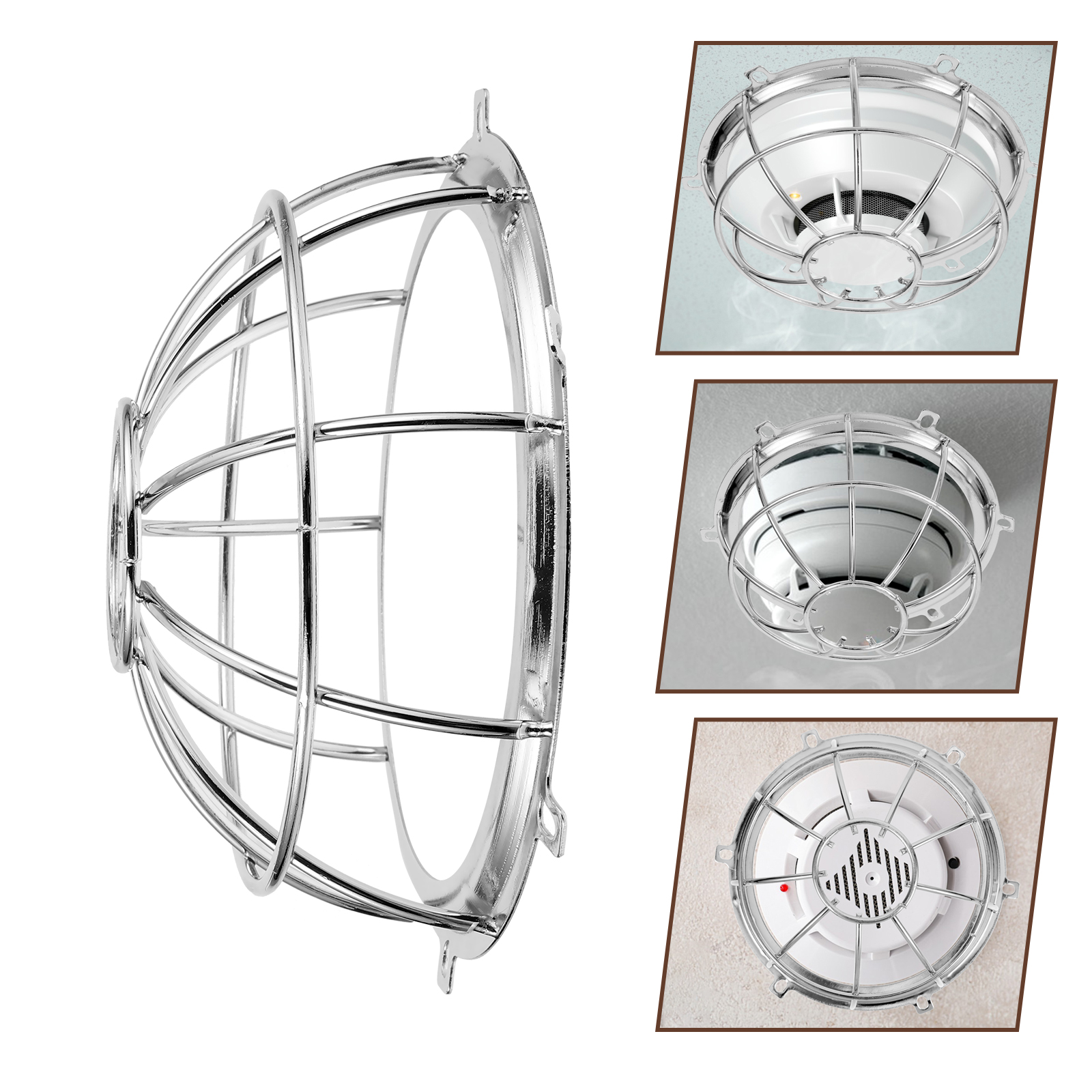  Fire Sprinkler Head Protective Cover Cage Guard for Electronic Alarm Sprinklers Metal Sound Proofing Panels Travel