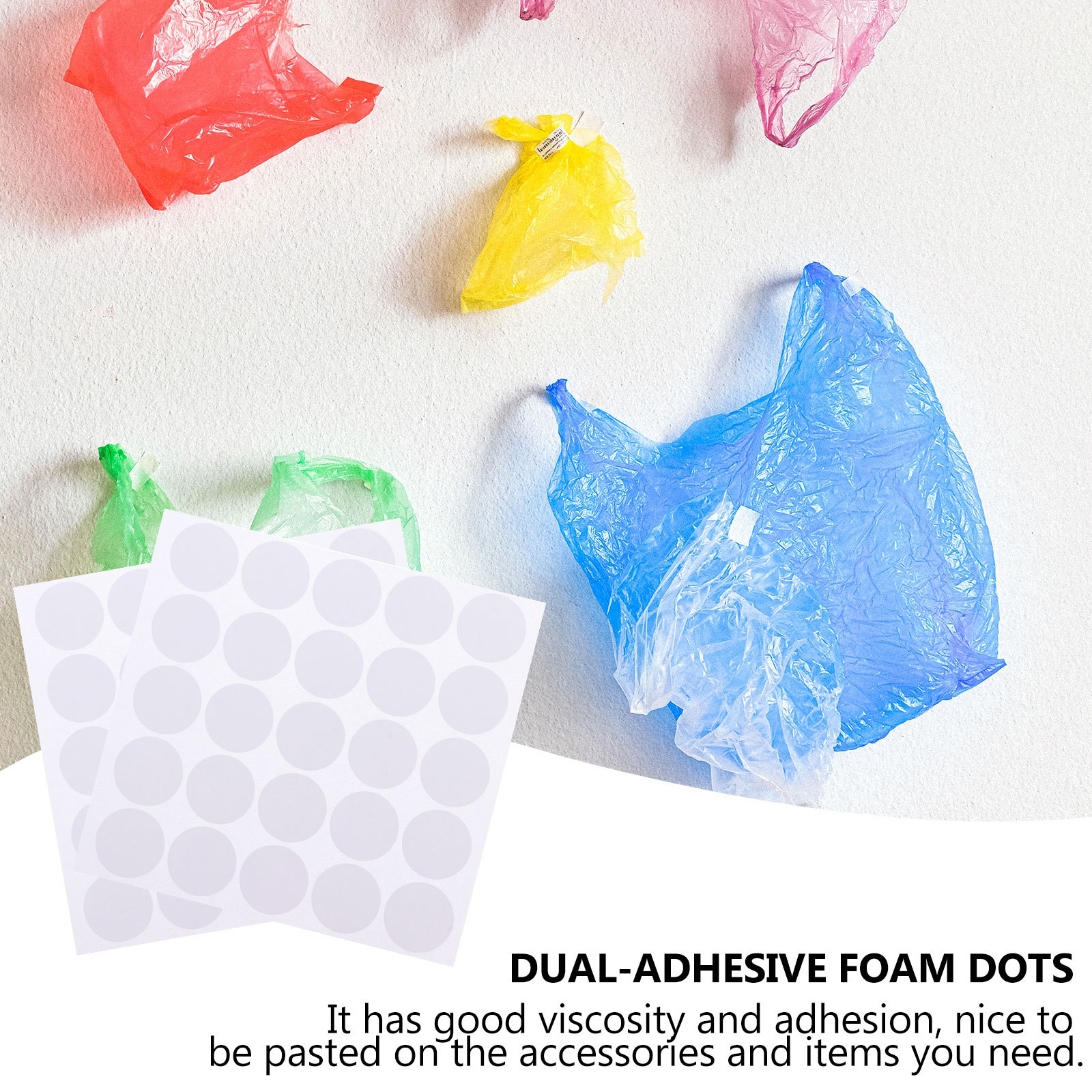 20 Sheets Multi Purpose Double Sided Dots Strong Sticky Glue Points For Party Decor Crafts Home Use Round Dots Dual Adhesive