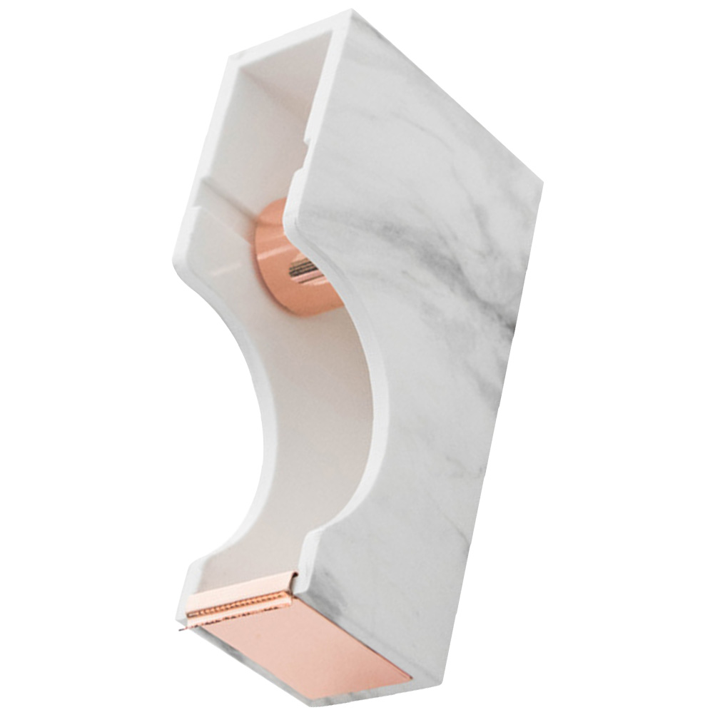 Marble Tape Dispenser Desk Accessories Rose Gold Marble Pattern Tape Holder Office School Family Activities Projects