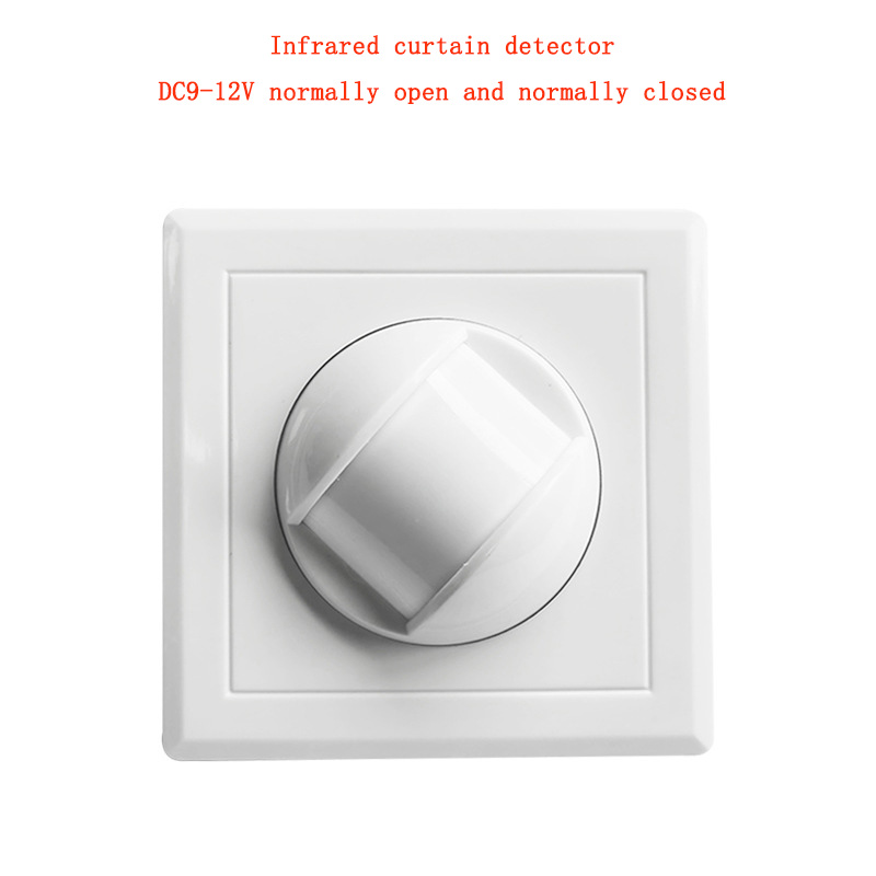 Human Body Motion Plug-in Door and Window Alarm Wired Ceiling Curtain Infrared Detector 86 Boxes Embedded Intrusion Detection