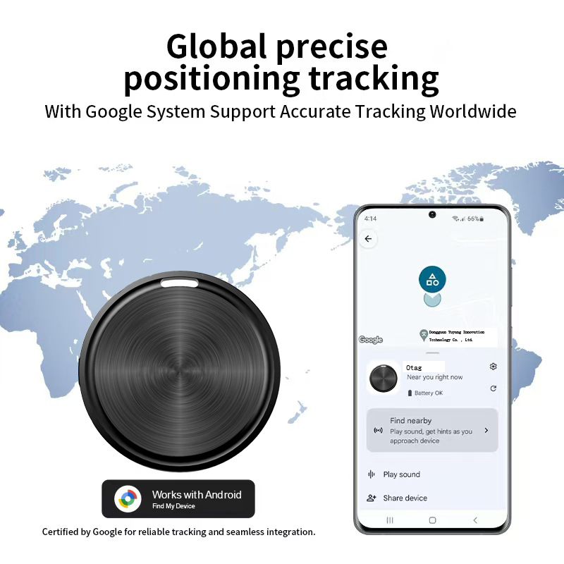 Android  Tracker Airtag Google Find My Device Smart Tag Bluetooth Locator Tracking Global Positioning Anti-lost