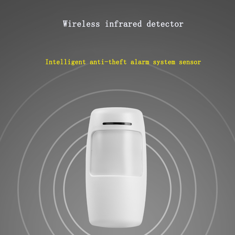 PIR Human Body Sensor Alarm 433 MHZ Remote Wireless Infrared Wide-angle Detector Intelligent Anti-theft System Battery Powered