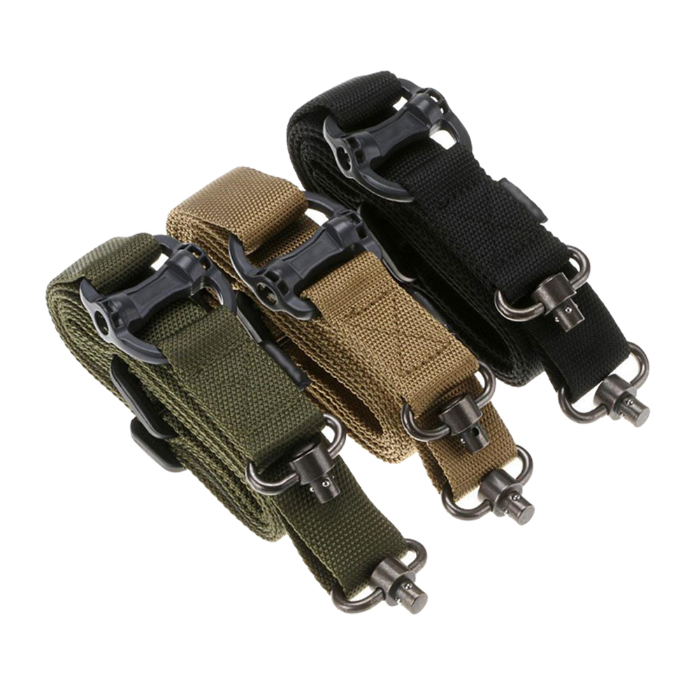 Tactical MS4 Rifle Gun Rope Mission Adjustable Two 2 Points Tactical Rifle Gun Quick Detach QD Swivel Dual Points