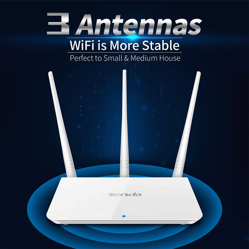 Tengda F3 Wireless Router 300M Home WiFi Independent Signal Amplifier Multi-language Firmware 3 Antenna Design Stable Device