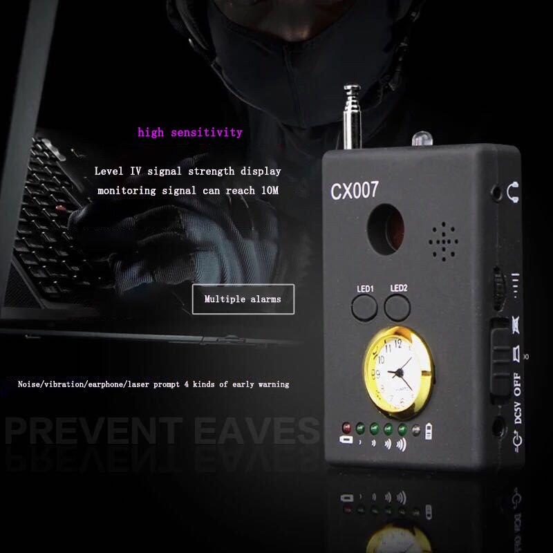 CX007 Anti Tracking Camera Eavesdropping Positioning Wireless GPS Detector High Sensitivity Alarm Mobile Phone Signal Detector