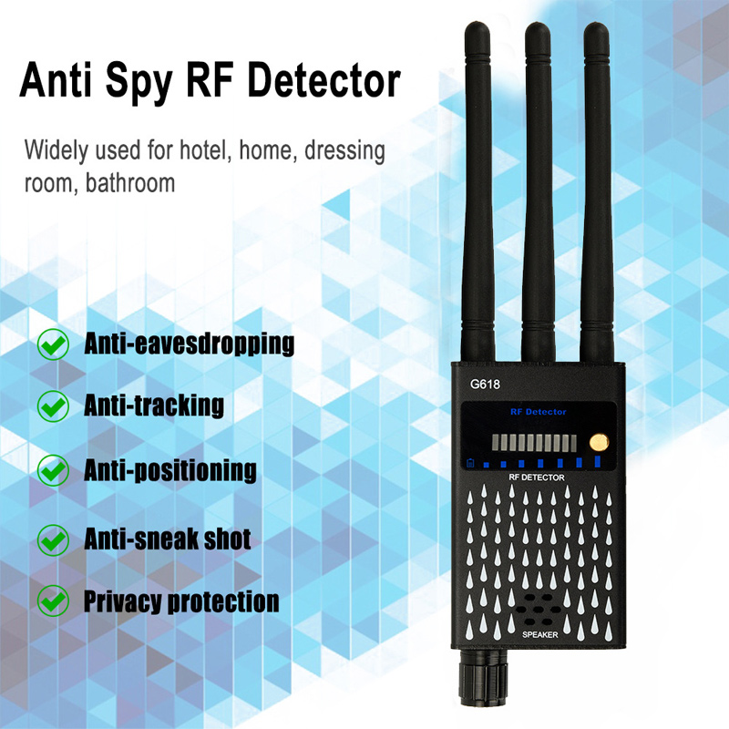 G618 Anti-monitoring Anti-peeping Hidden WiFi Camera Detector GPS Wireless Signal Detector Audible Vibration LED Indicator