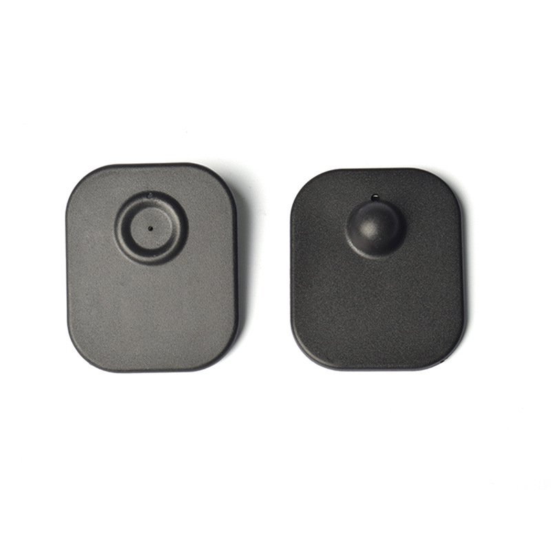 100pcs/Lot Large Square Anti-theft Buckle Supermarket/Jewelry Store RF Hard Label ABS Clothing EAS Magnetic Button Security Tag