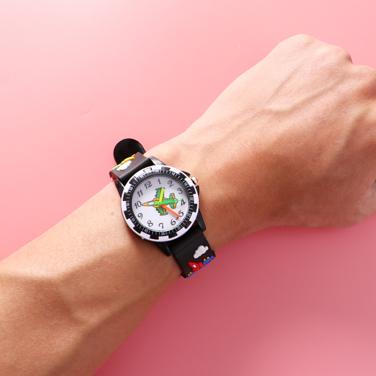 2 PCS 3D Watch for Kids Children&#039;s Wristwatch Cartoon Design Birthday Gift Soft Comfortable Strap Watches