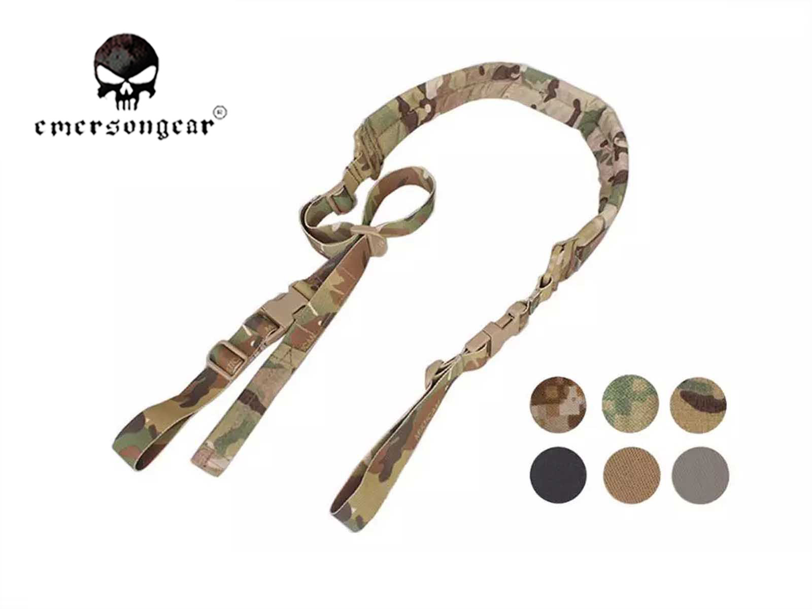 Emersongear Tactical 2 Point Rifle Gun Sling Quick Adjustable Padded Shoulder Strap Airsoft Hunting Camping Gear Nylon EM8333
