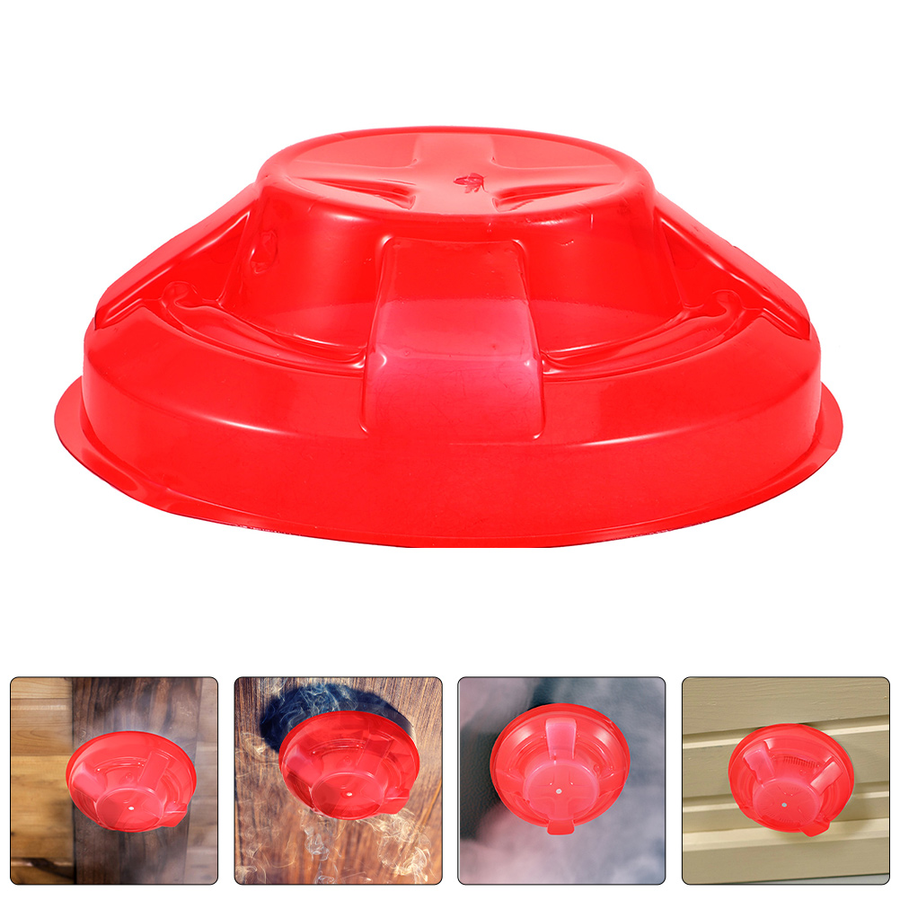 2 pcs Dust for Kitchen Baking Plastic Alarm Smokes Alarm Protective Cover Protective Cover Prolong Lifespan