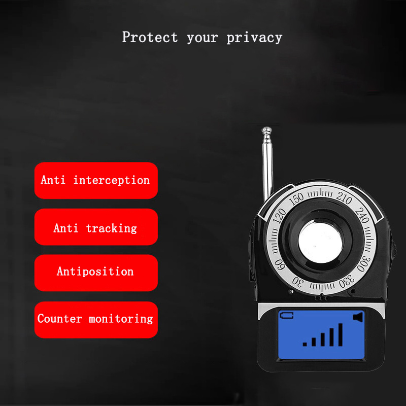 CC309 Wireless Signal Detector Anti Interception Eavesdropping Tracking Position Camera Scanning Detection Counter Monitoring