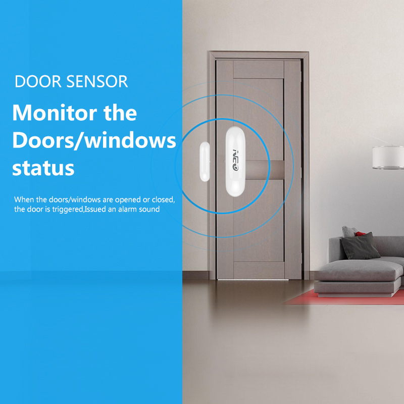 360 Degree Wide Detection Range Intelligent Monitoring Z-Wave Door Sensor Smart Mini Wireless Door Magnet