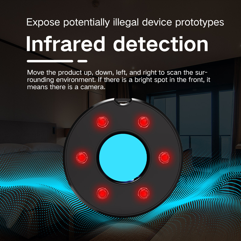 T5 Infrared Lamp Hotel Anti Stealing Monitoring Scanning Instrument Anti-theft Alarm Detector Multi-function Camera Nemesis