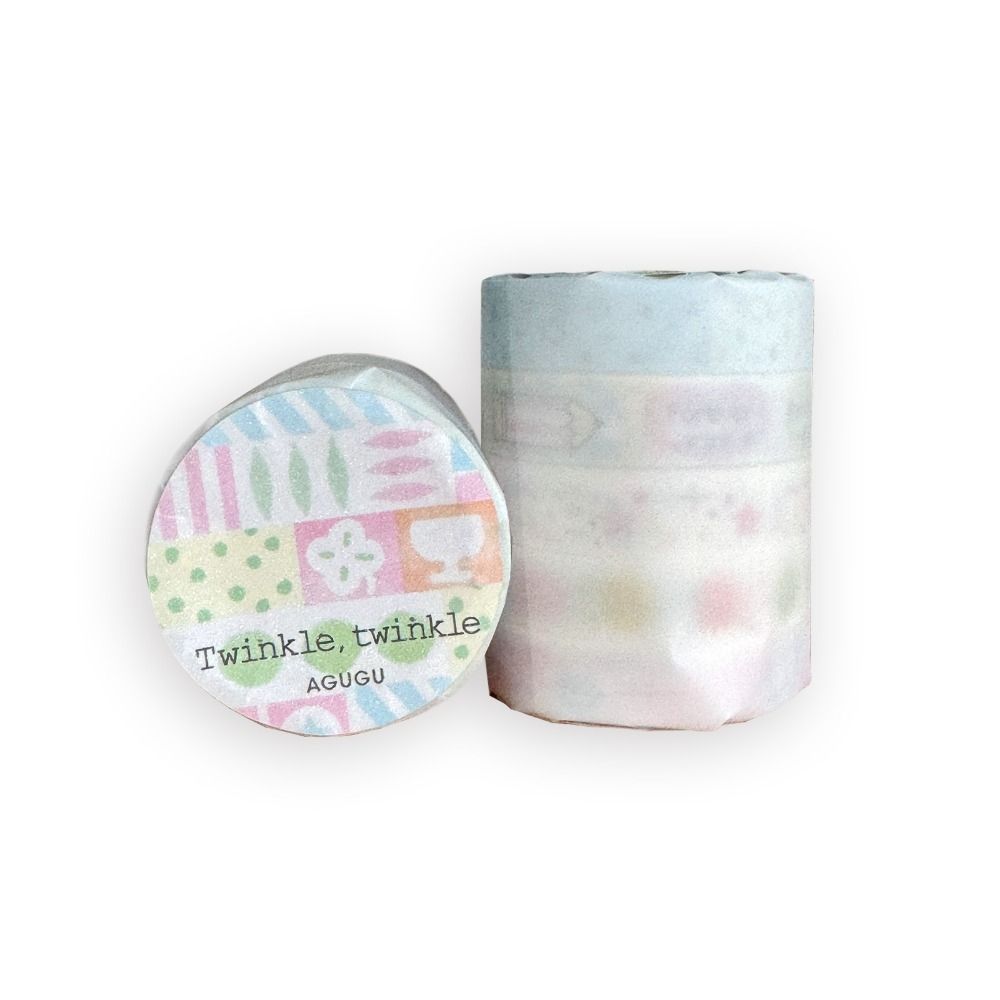 5 Rolls/Pack NEW Washi Sparkling Washi Tapes DIY Scrapbooking Decorative Packing Tape Sticker Handbook Tape School Supplies