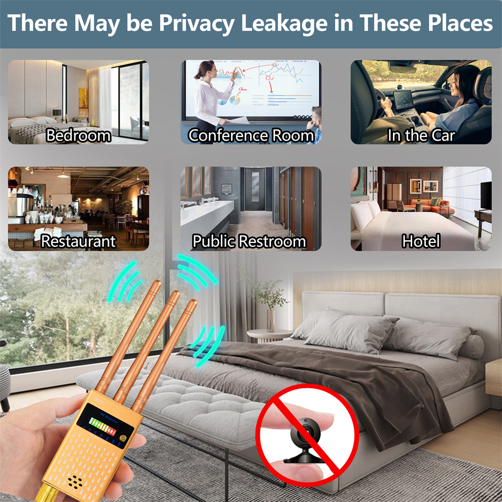 Multifunction Hidden Spy-Camera Detector Bug Wireless RF Signal Finder GSM Audio GPS Tracker WiFi Signal Devices Detect Scanner
