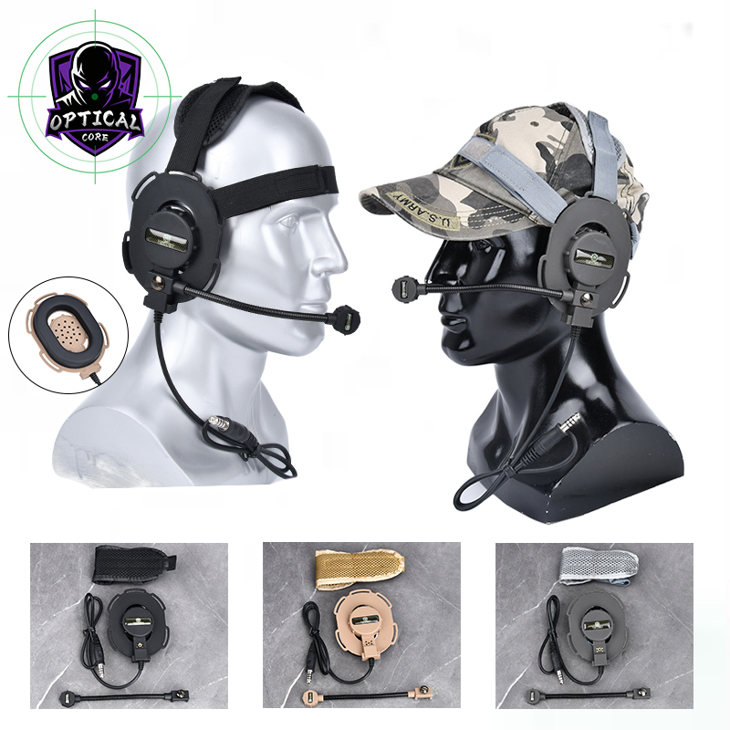 Tactical Baoman III Headset Microphone Communication 7.0 Nato Plug With U94 PPT Kenwood Plug Basic Combat Tools Set