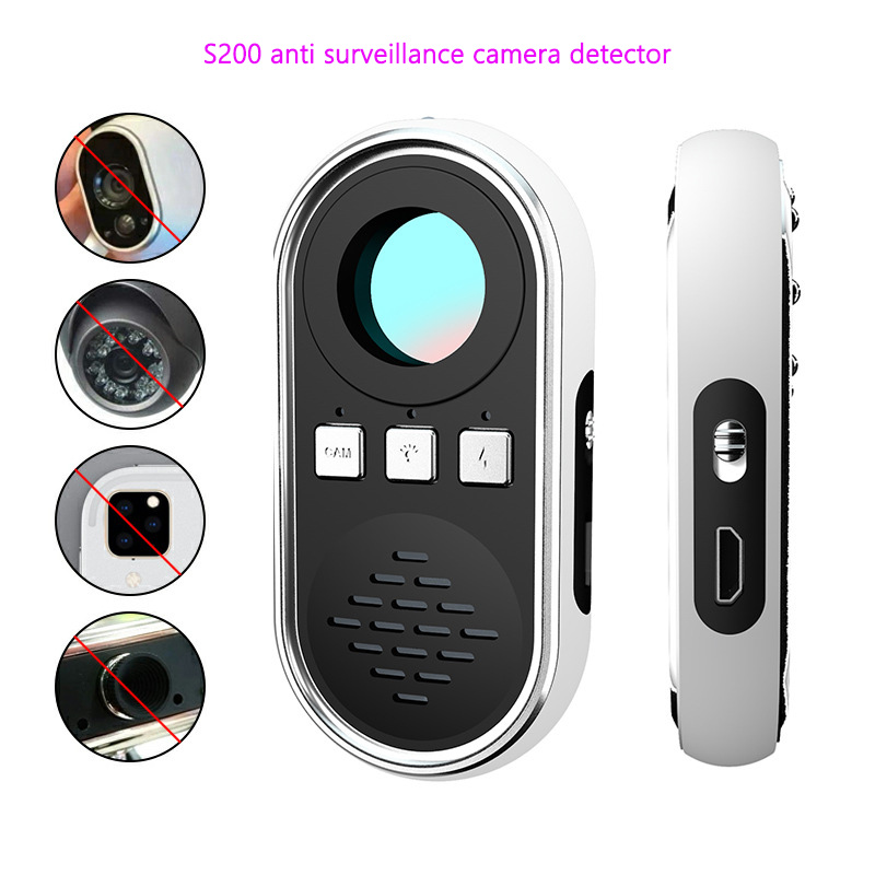 S200 Infrared Anti-monitor Audible Visual Alarm Portable Anti-theft Detector Anti Surveillance Camera GPS Positioning Equipment