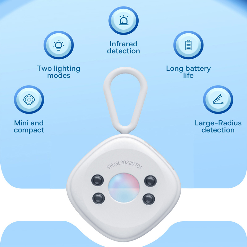 Compact Portable Accurate Detection Camera Hotel Anti-Peeping Signal Infrared Detector Inspection Scanning Hidden Lens Detect