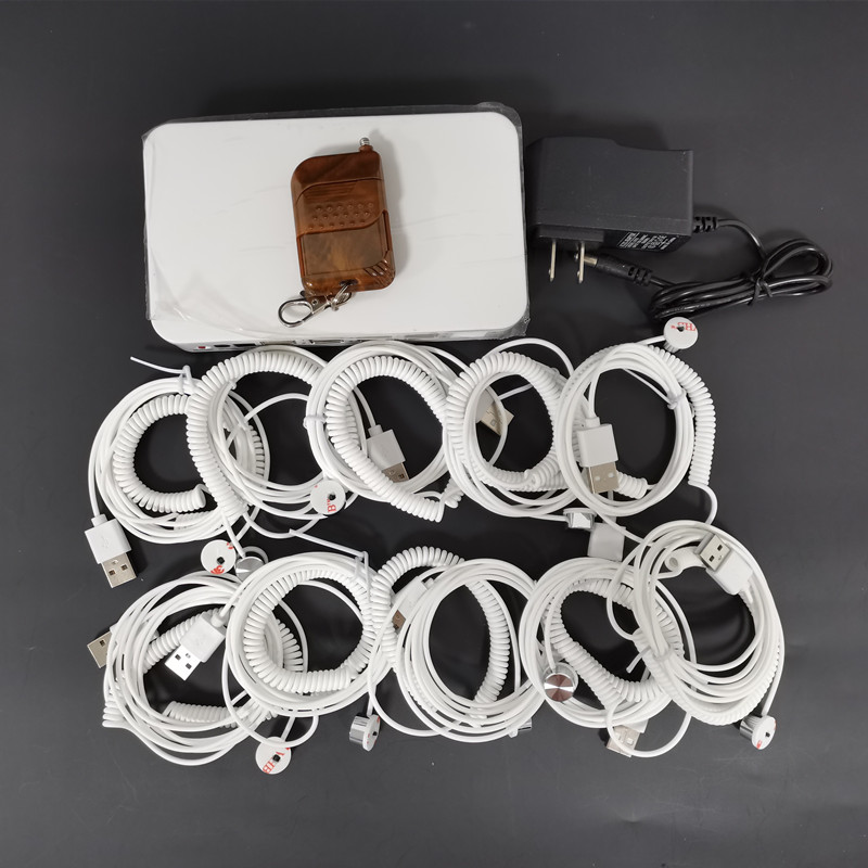 Universal 4 6 8 10 Port Anti-Theft Security Display System Mobile Retail Store Protection Sensor Alarm