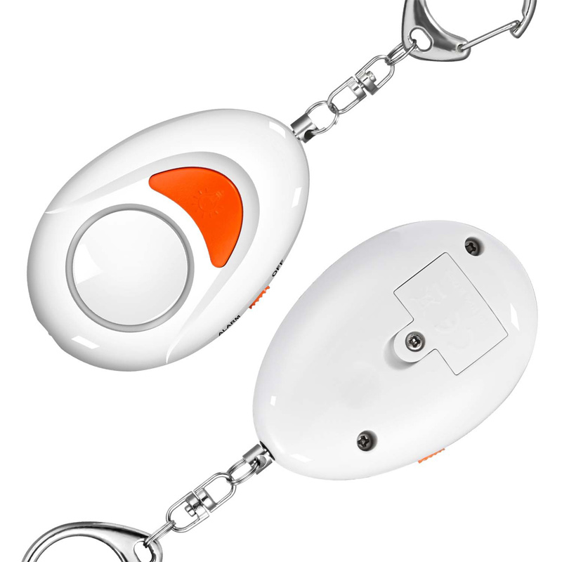 LED Flashlight Anti-Theft Device Outdoor Personal Safety Key Chain Elderly and Children Alarm Two-way Switch Control Alarm