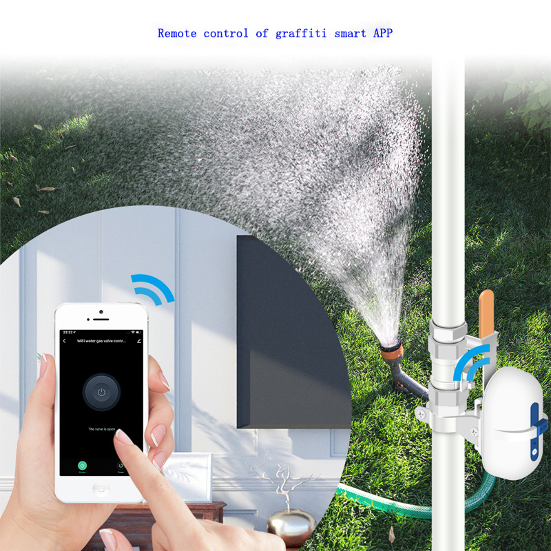 Tuya ZIGBEE Water Timing Remote Control Electric Valve Intelligent WiFi Gas Pipeline Automatic Shut-off Controller Voice Control