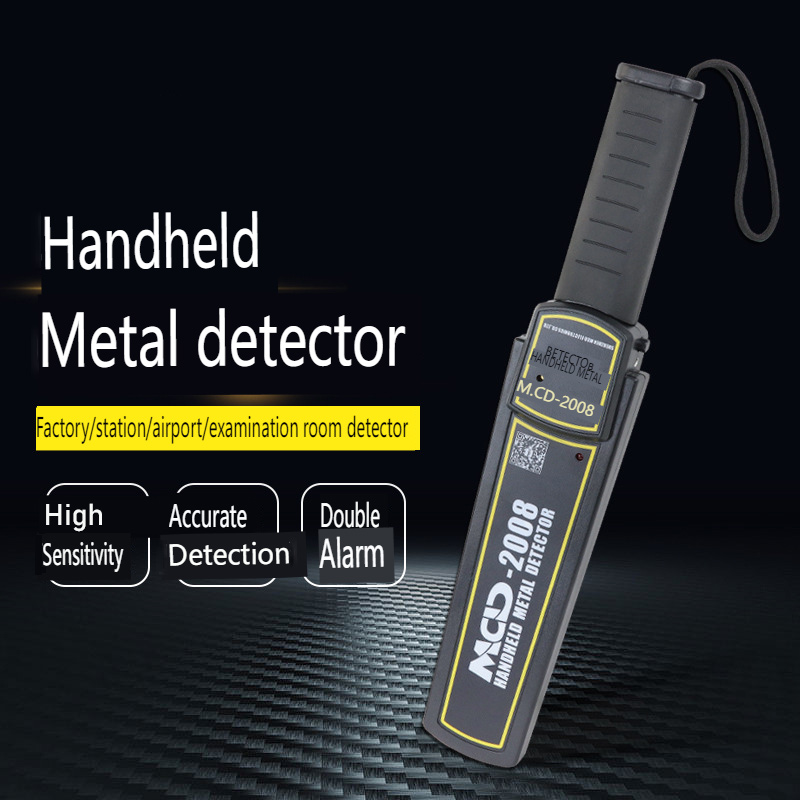 MCD-2008 Handheld Metal Detector High Sensitivity Accurate Detection Double Alarm Airport/Station Universal Metal Detector