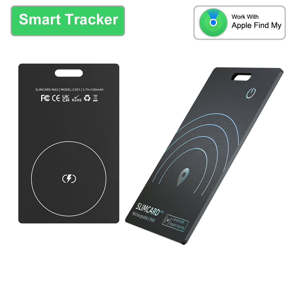 Smart Tracker Tag Wireless charging Locator Item Finder wallet Anti-lost Bluetooth gps tracker for Apple iOS Find My Air tag
