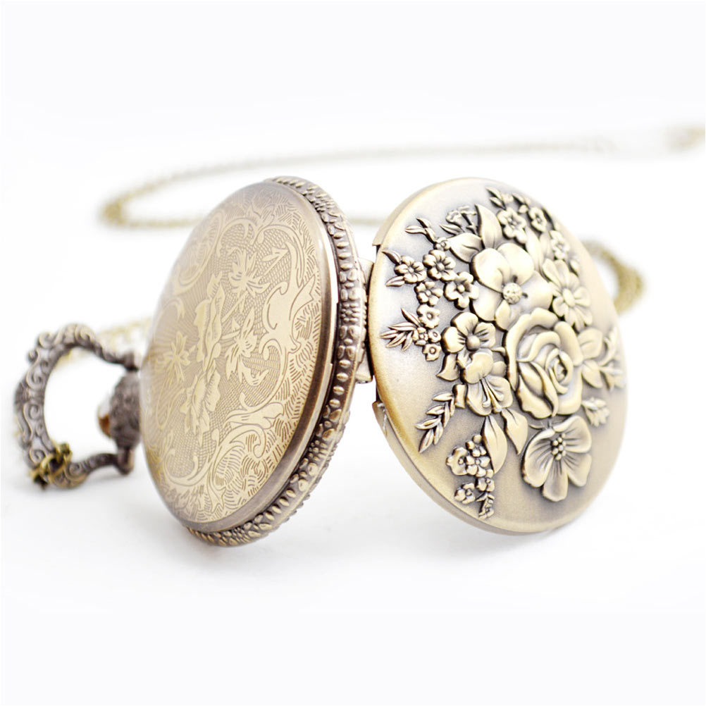 Vintage Pocket Watch Chain Clothing Accessories Quartz Movement Necklace Retro Alloy Nurse