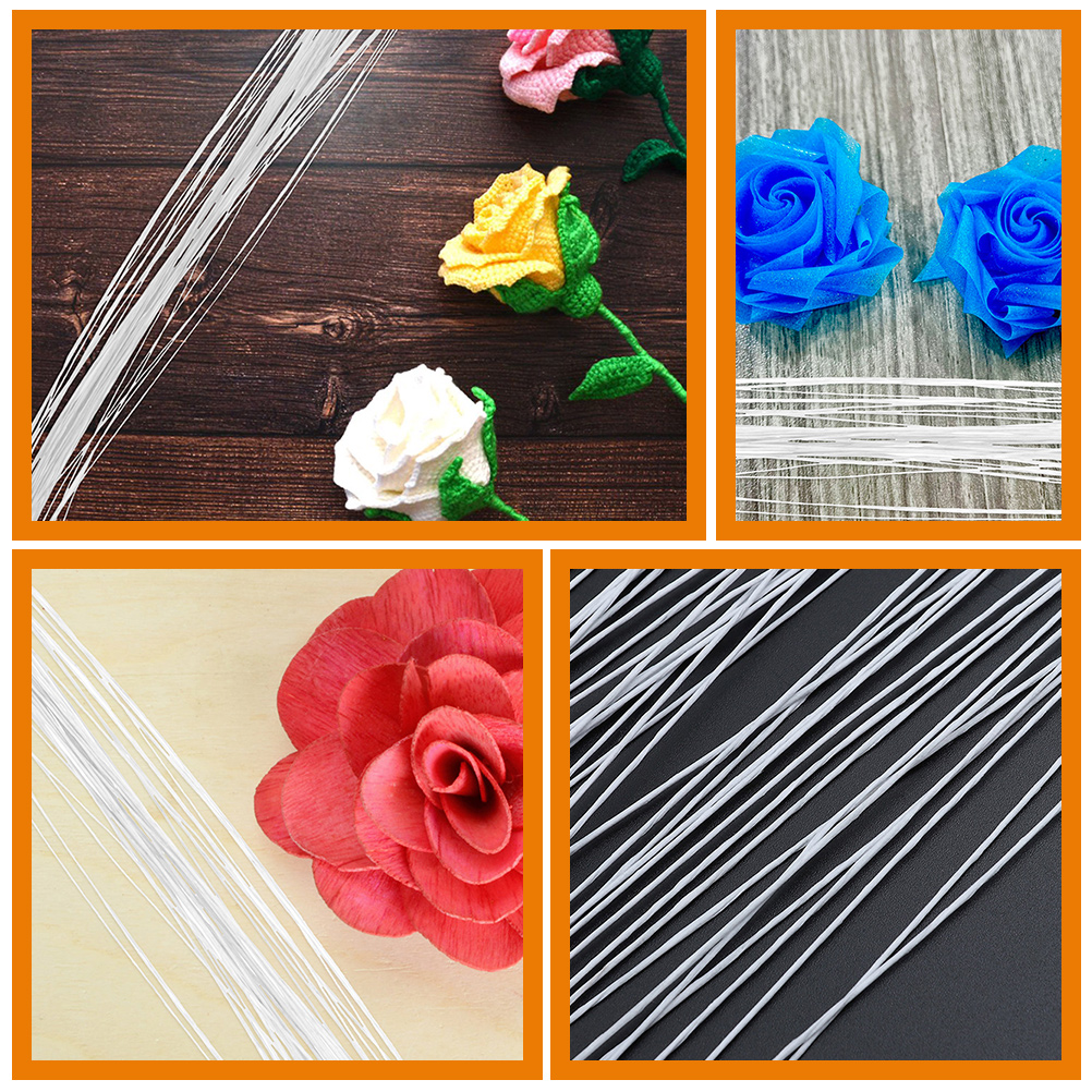 150pcs Paper Vine Rose Stem Support Floral Arrangement Tool Decorative Green Stems Fake Flower Stems Artificial Flower Branches