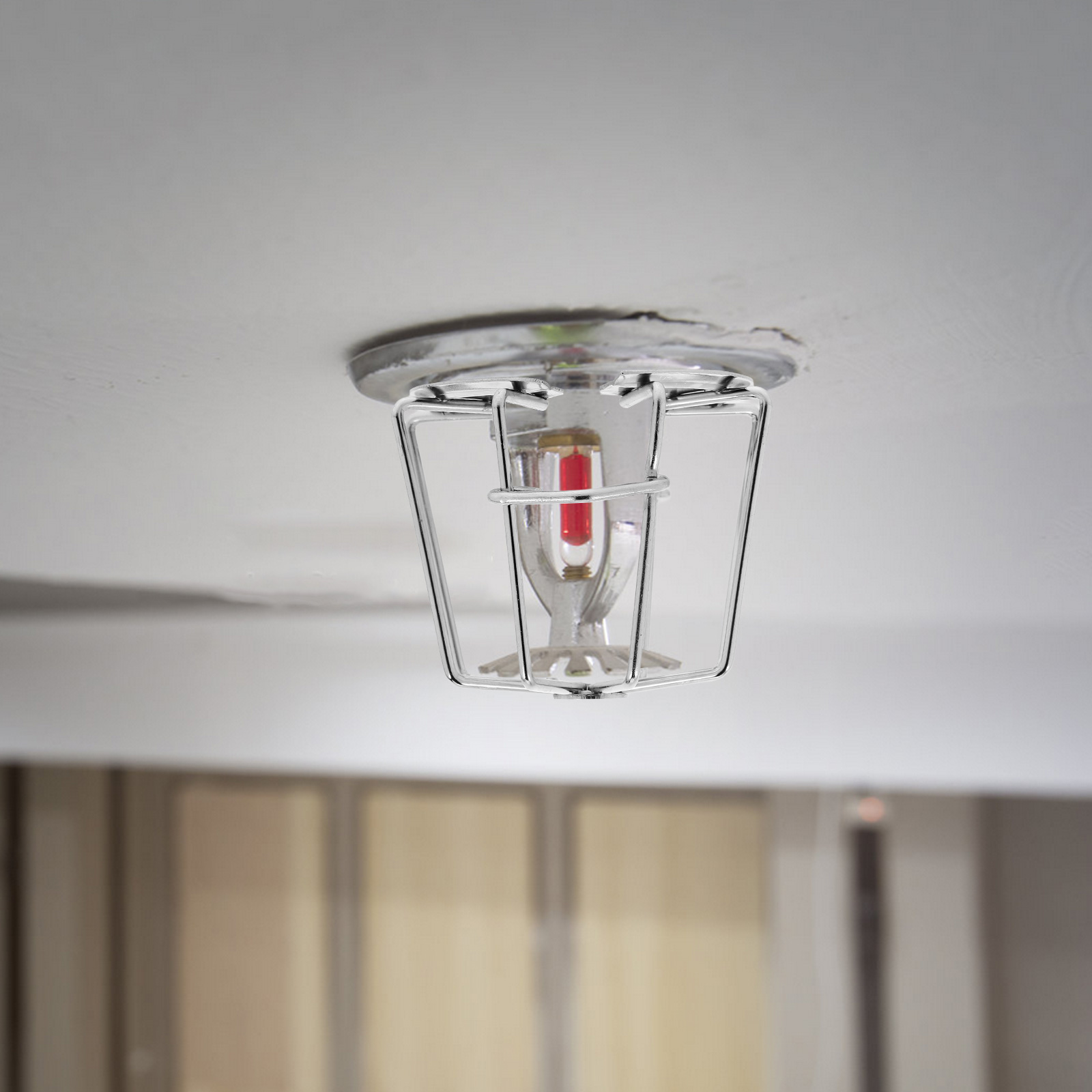 Head Protective Cover Metal for Ceiling Horizontal Sidewall Covers Guard Fire Sprinkler Covers Well