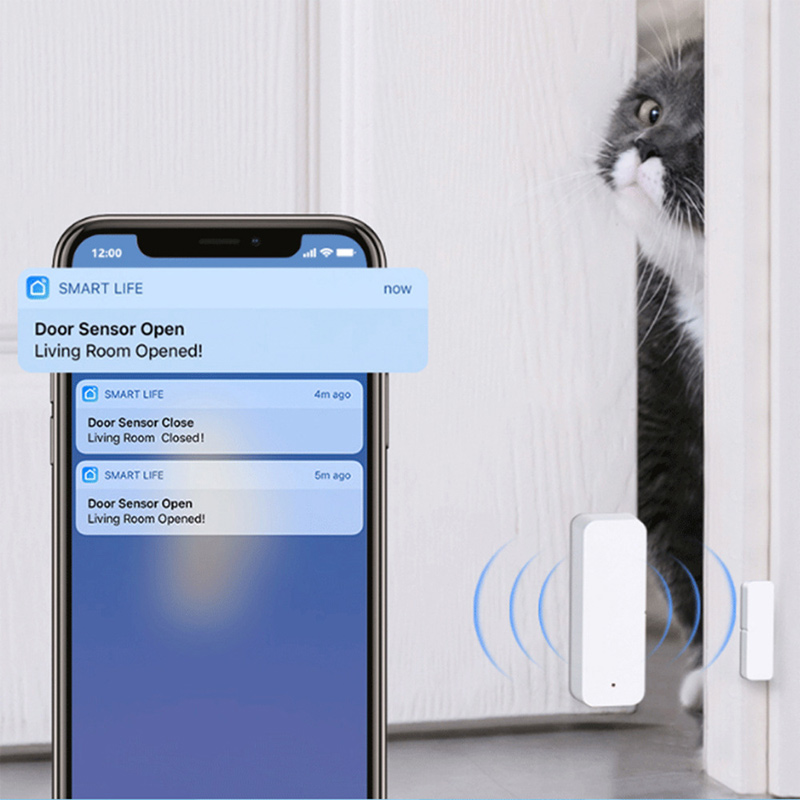 Wireless Window Contact Anti-Theft Sensor Graffiti Intelligent Zigbee Door Magnetic Detector Tuya Smart Linkage Window Magnetic