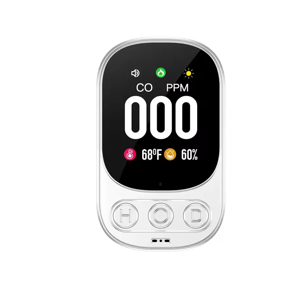High Sensitivity Carbon Monoxide Detector Large Screen Real Time Monitoring CO Monoxide Alarm Portable