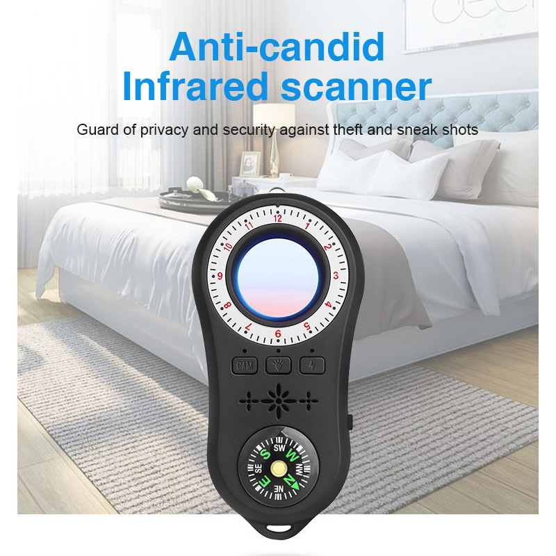 S100 Hotel Anti Surveillance Eavesdropping GPS Detection Jamming Shield Camera Detector Infrared Scanner Wireless Signal Alarm
