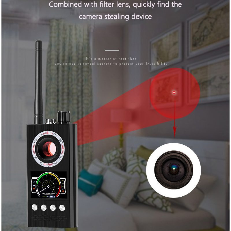 K68 Smart Anti Eavesdropping Monitoring Camera Signal Detector Anti-Stealing Magnetic Detection GPS Terminator Infrared Search