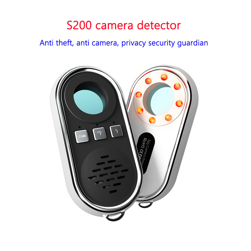 S200 Anti Surveillance Camera GPS Positioning Detector Infrared Anti-monitor Audible Visual Alarm Portable Anti-theft Equipment