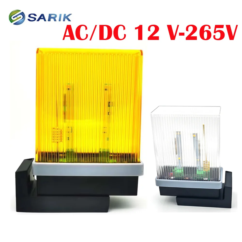 Alarm Signal Lamp For Gate Garage Door Light Alarm 12-265V AC/DC Waterproof Indicator LED Lamp