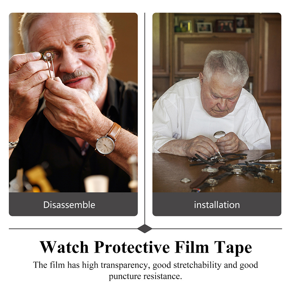 2 Rolls Jewelry Protective Film Anti Static Watch Protection Tape Electric Seamless Pvc