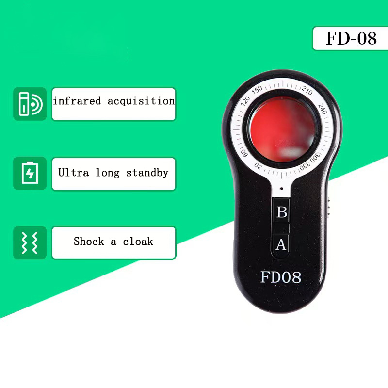 FD08 Wireless Signal Infrared Detector Anti Stealing Eavesdropping Monitor Spying Detection GPS Camera Scanner Vibration Alarm